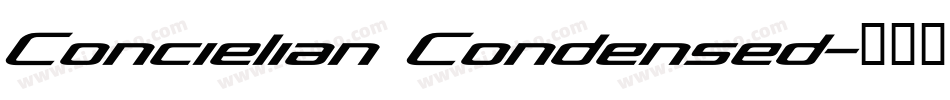 Concielian Condensed字体转换